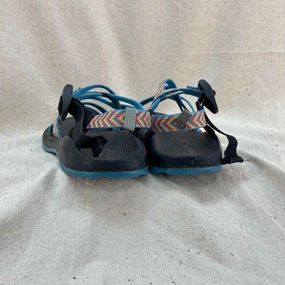 Chaco ZX/2 Classic Sport Rainbow Striped Two Strap Outdoor Hike Sandals Womens 6 - Picture 5 of 8